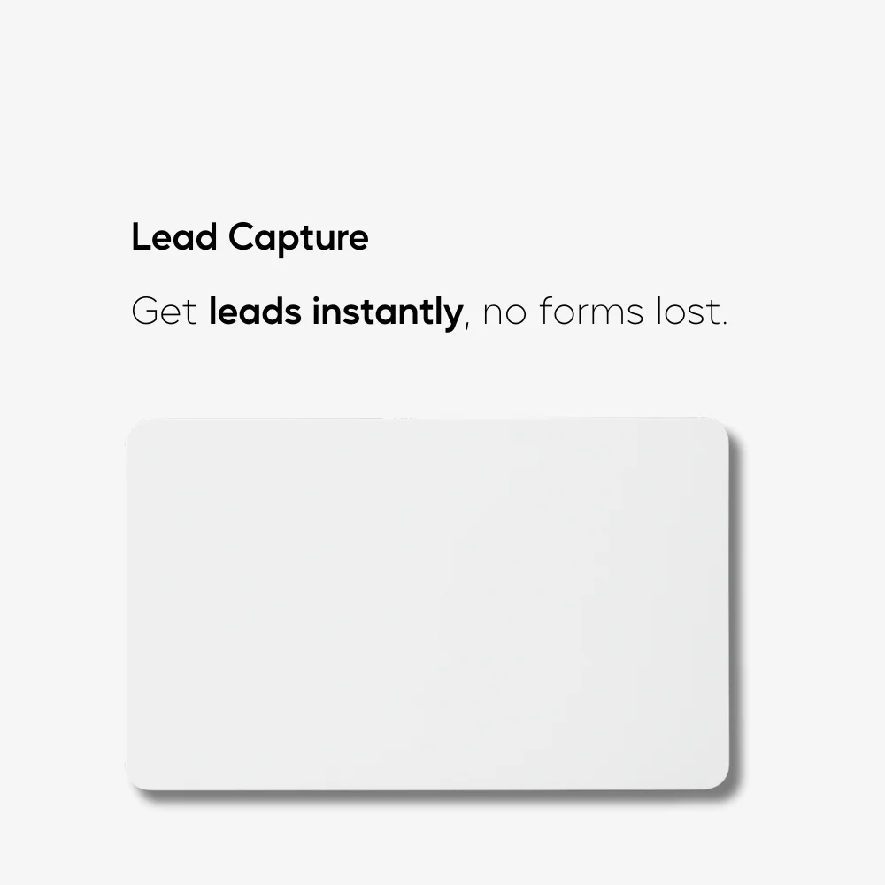 NFC Lead Capture Card
