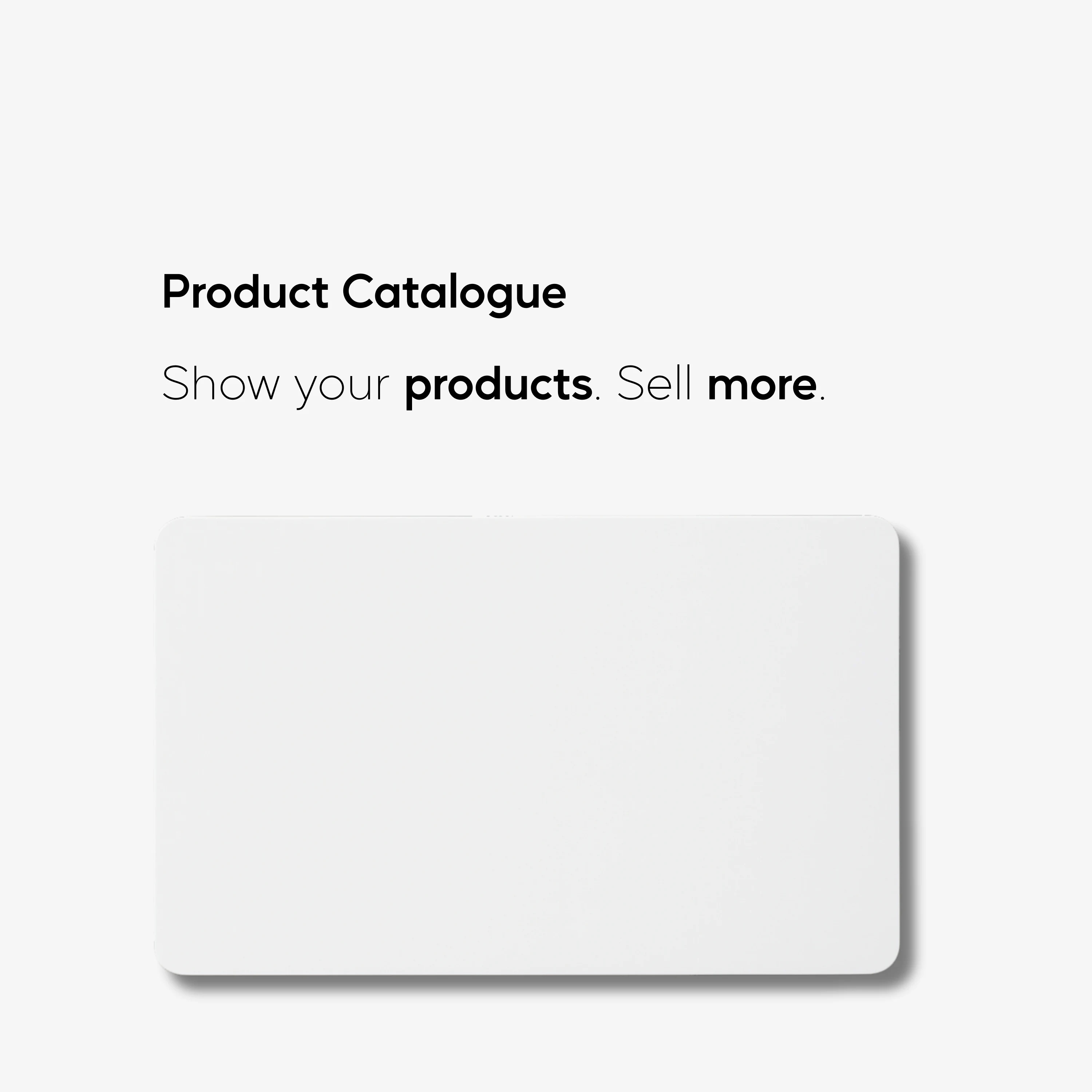 NFC Product Catalogue Card