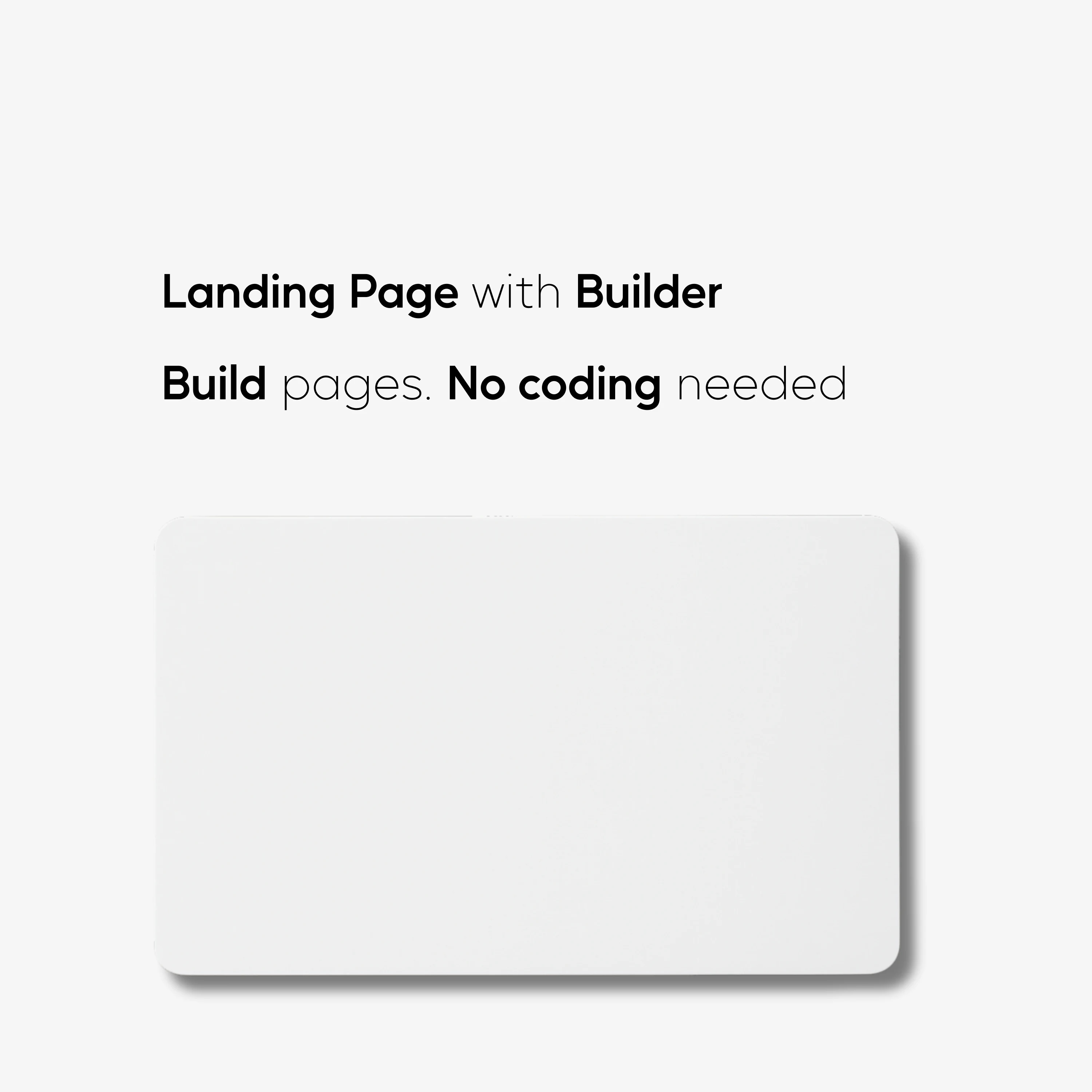 NFC Landing Page Builder Card