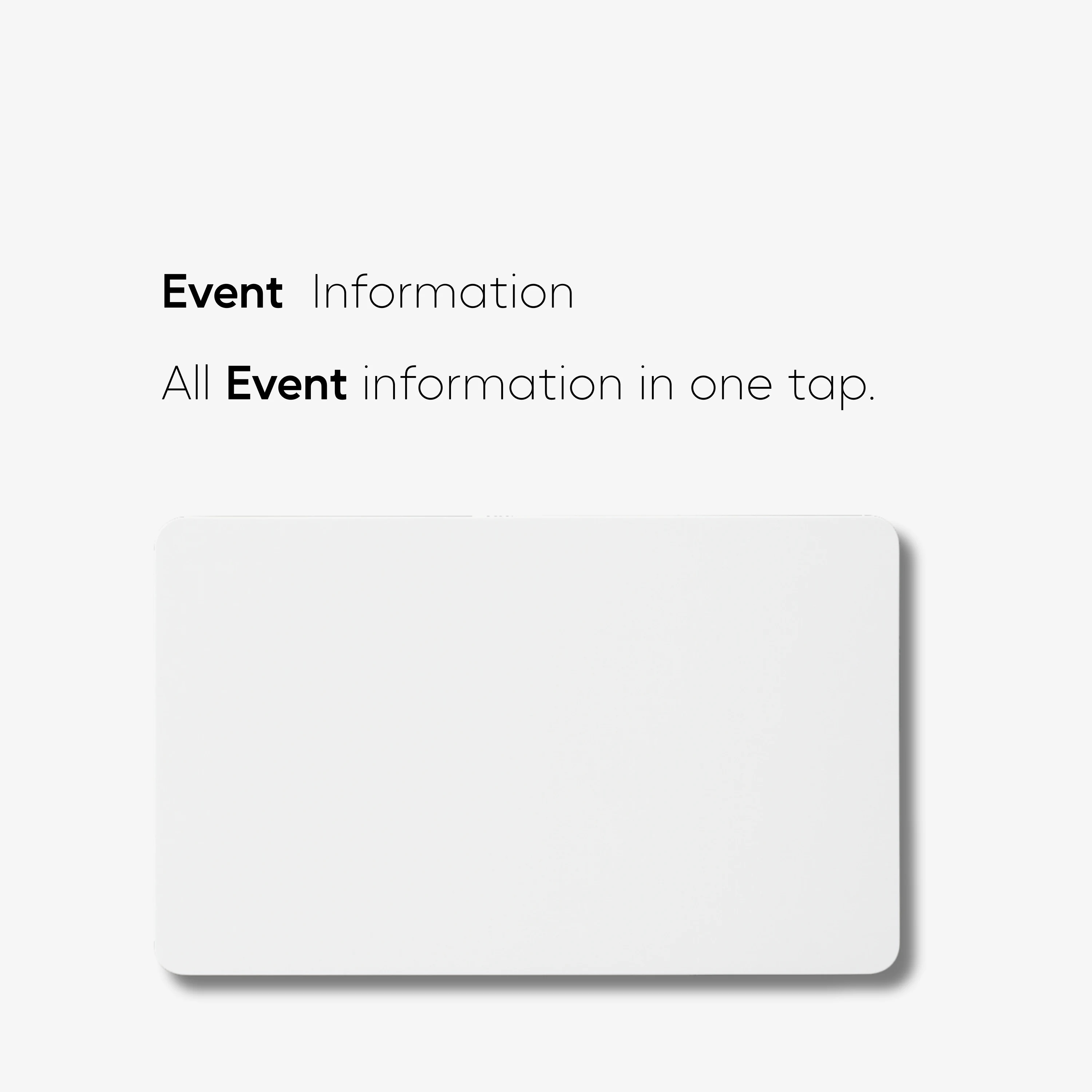 NFC Event Card